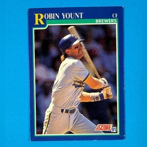 1991 SCORE #525 ROBIN YOUNT MILWAUKEE BREWERS